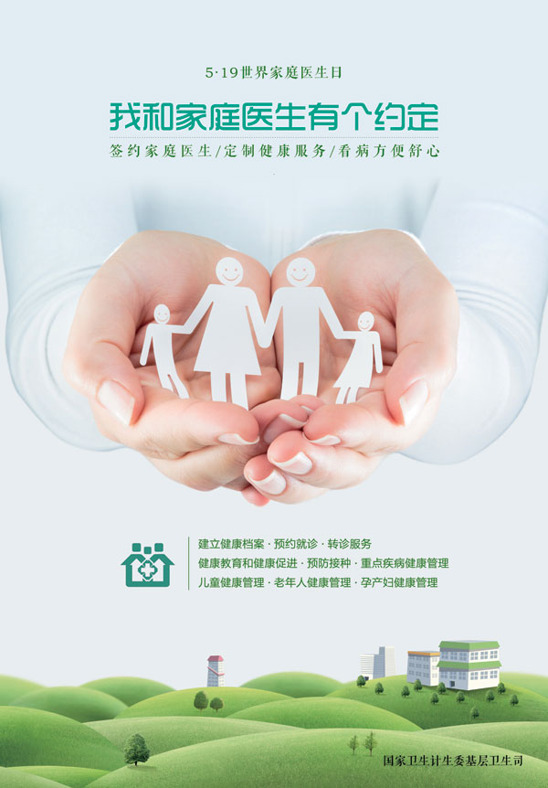 2017年519世界家庭医生日宣传海报