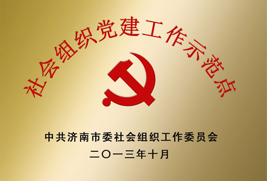我院党支部被授予“济南市社会组织党建工作示范点”