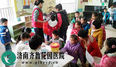 医院承接了辖区金太阳幼儿园、智元幼儿园4~6岁儿童的查体工作。