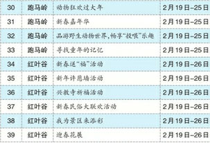 2015年过年济南园林新春大拜年活动时间地点汇总表(三)