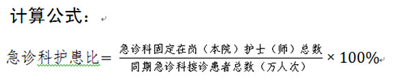 急诊科护患比计算公式