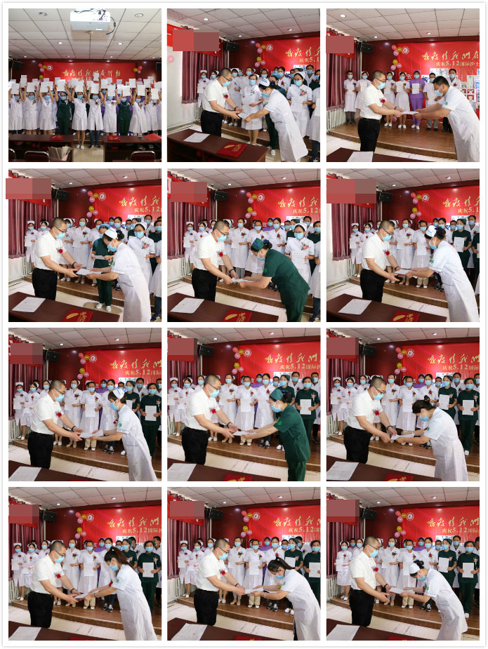 递交请战书的医护人员代表手捧请战书,并十分庄重地再次将请战书递交到院领导手中